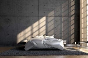 An empty bed