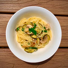 Zesty Zucchini and Mushroom Pasta