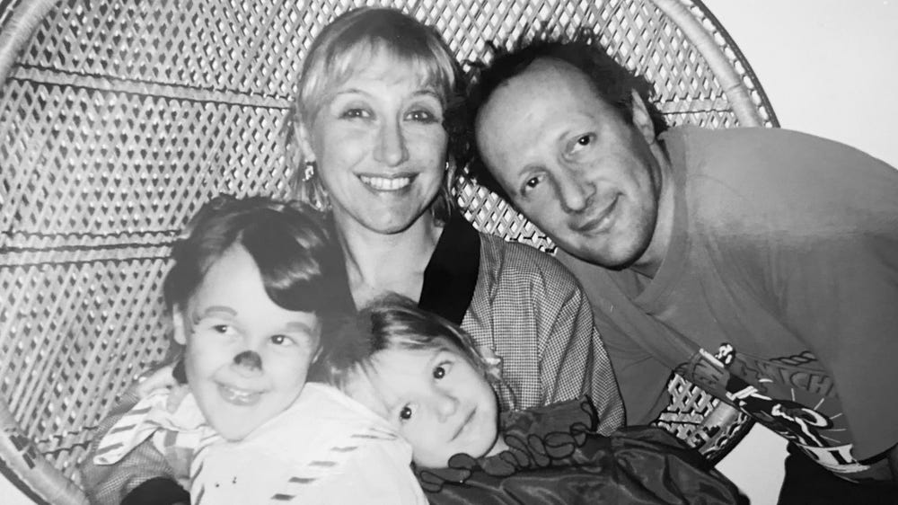 Mum, Dad, Em, Jess. 