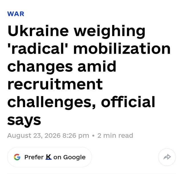 r/suppressed_news - Ukraine planning to radically change its conscription efforts as the manpower crisis reaches catastrophic levels. Possible changes include the conscription of teenagers and women.
