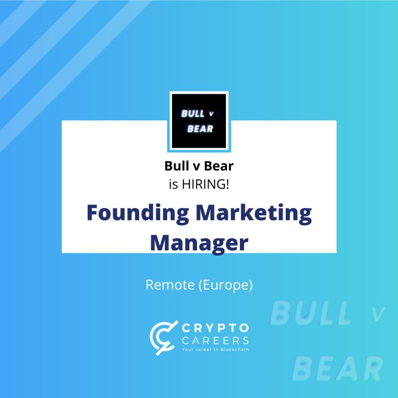text and logo over a dual colored background