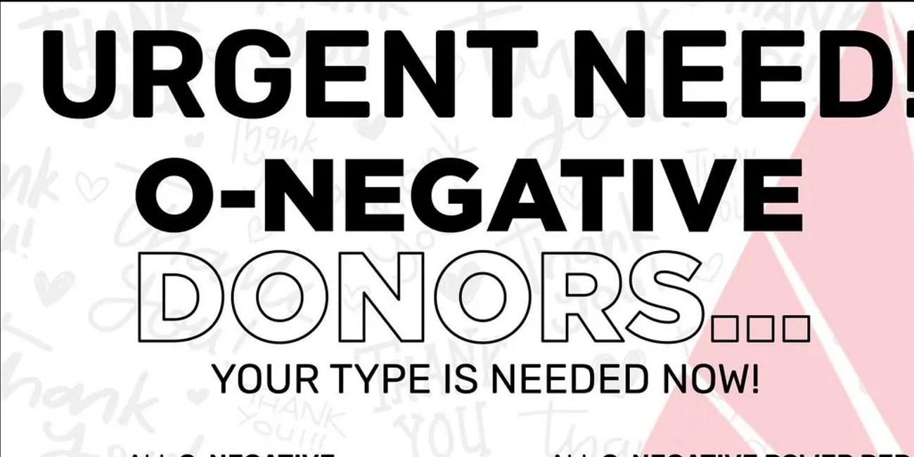 SunCoast Blood Centers Issues Urgent Appeal for O-Negative Blood Donors Amid Critical Shortage