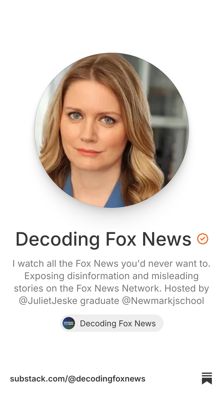 Decoding Fox News | Substack