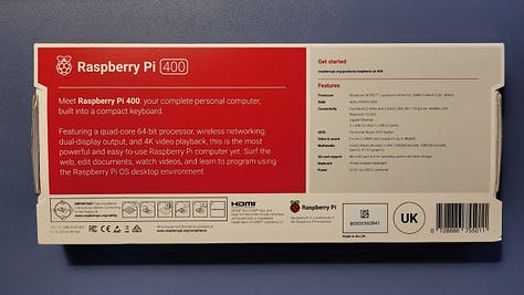 Images showing stages of unboxing
