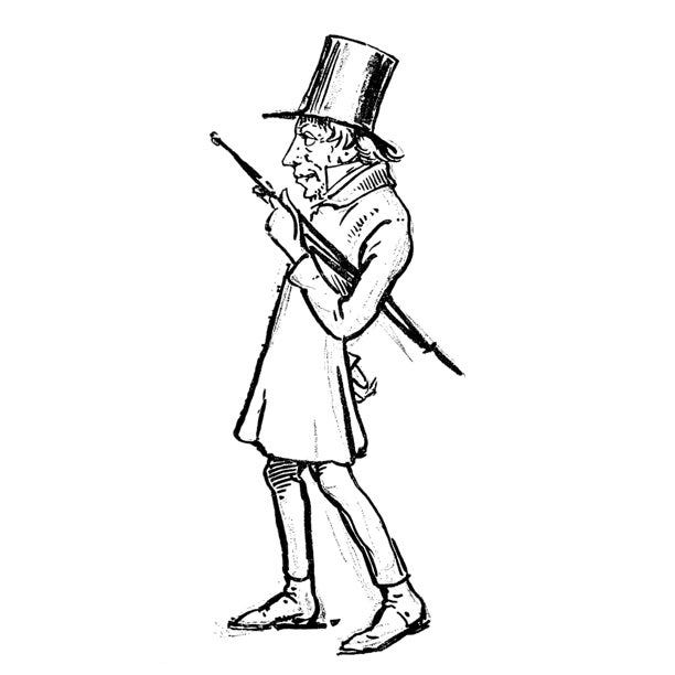 Soren Kierkegaard N(1813-1855). Danish Philosopher. Caricature Drawing 1870  By Wilhelm Marstrand. Print by - Walmart.com - Walmart.com