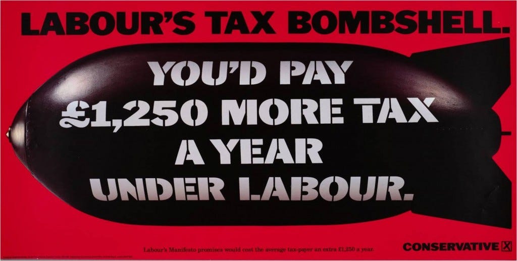 Five of the best political adverts: Labour's Tax Bombshell