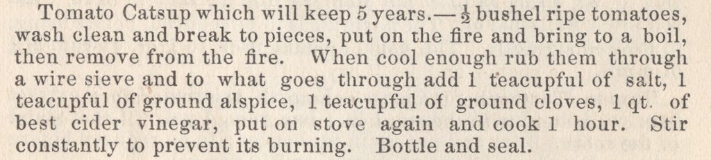 Catsup recipe