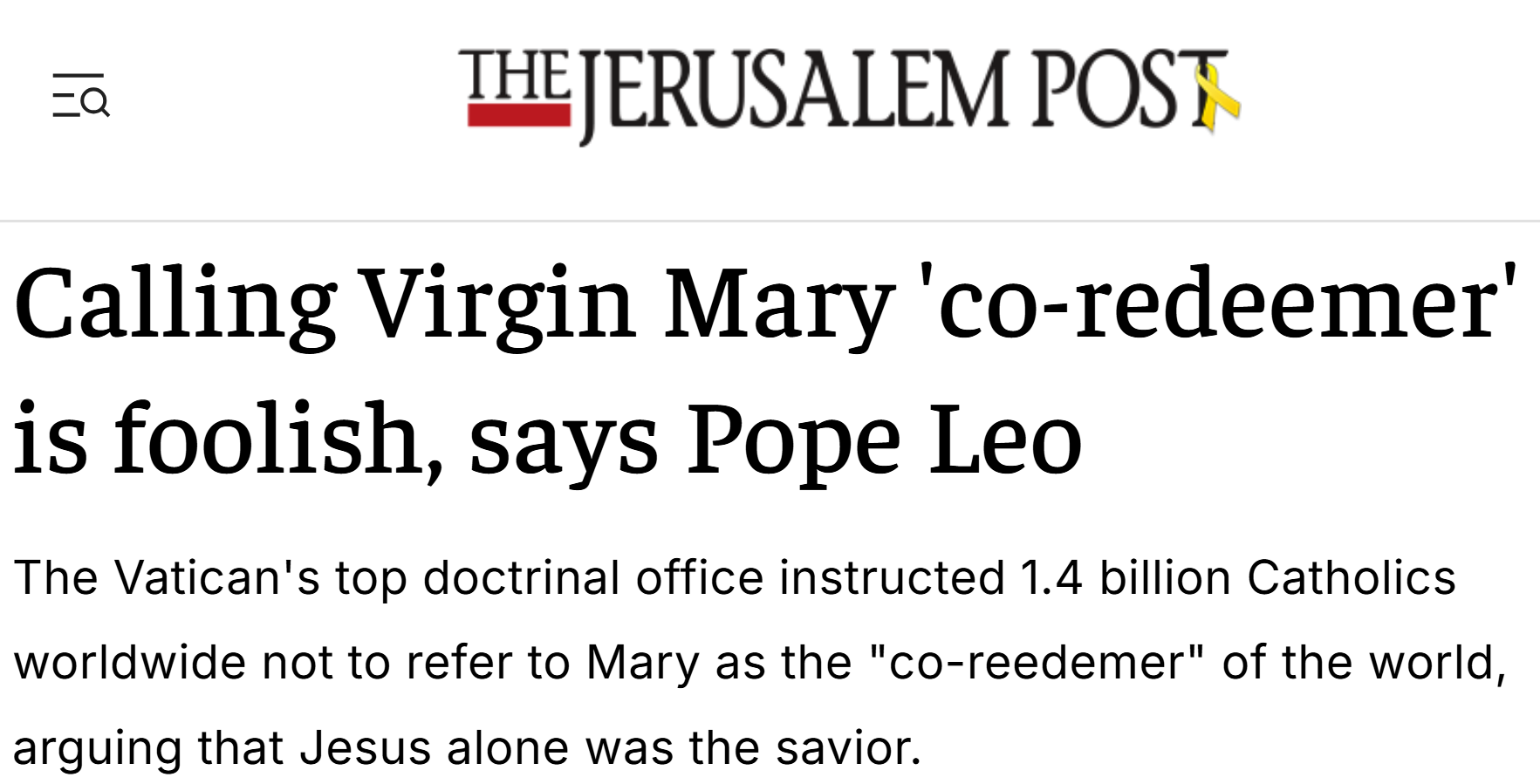 Pope Leo And The Vatican Turns Protestant, Reneges On Essential ...
