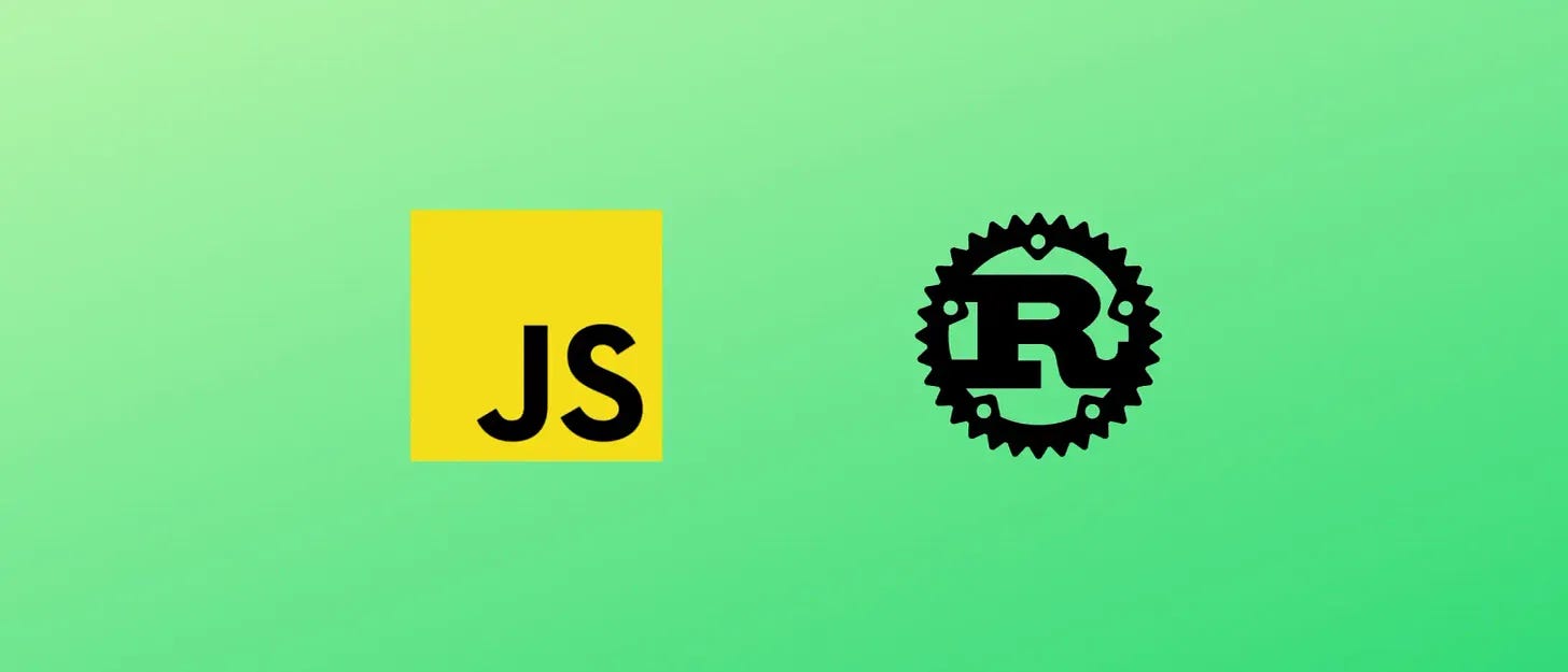 Image: Rust and JavaScript Logo Image: Rust and JavaScript Logo