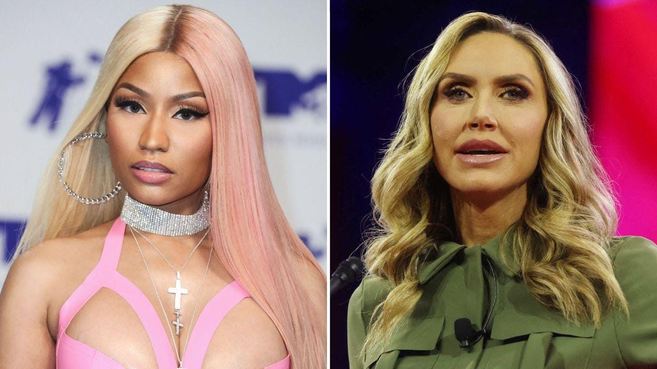 Photo of Nicki Minaj and Lara Trump Photo of Nicki Minaj and Lara Trump