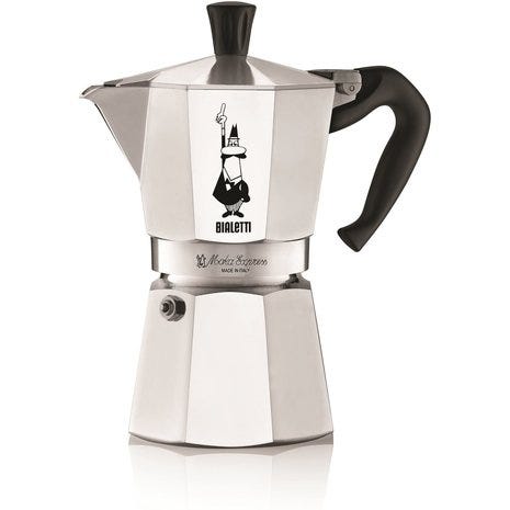 Bialetti 6-cup Moka Express aluminum coffee maker