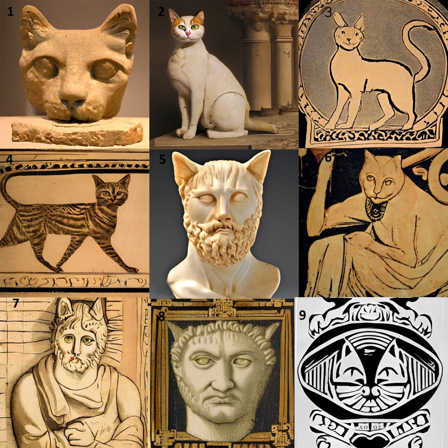 Cats in Ancient Greece and Rome - by Paw Philstone