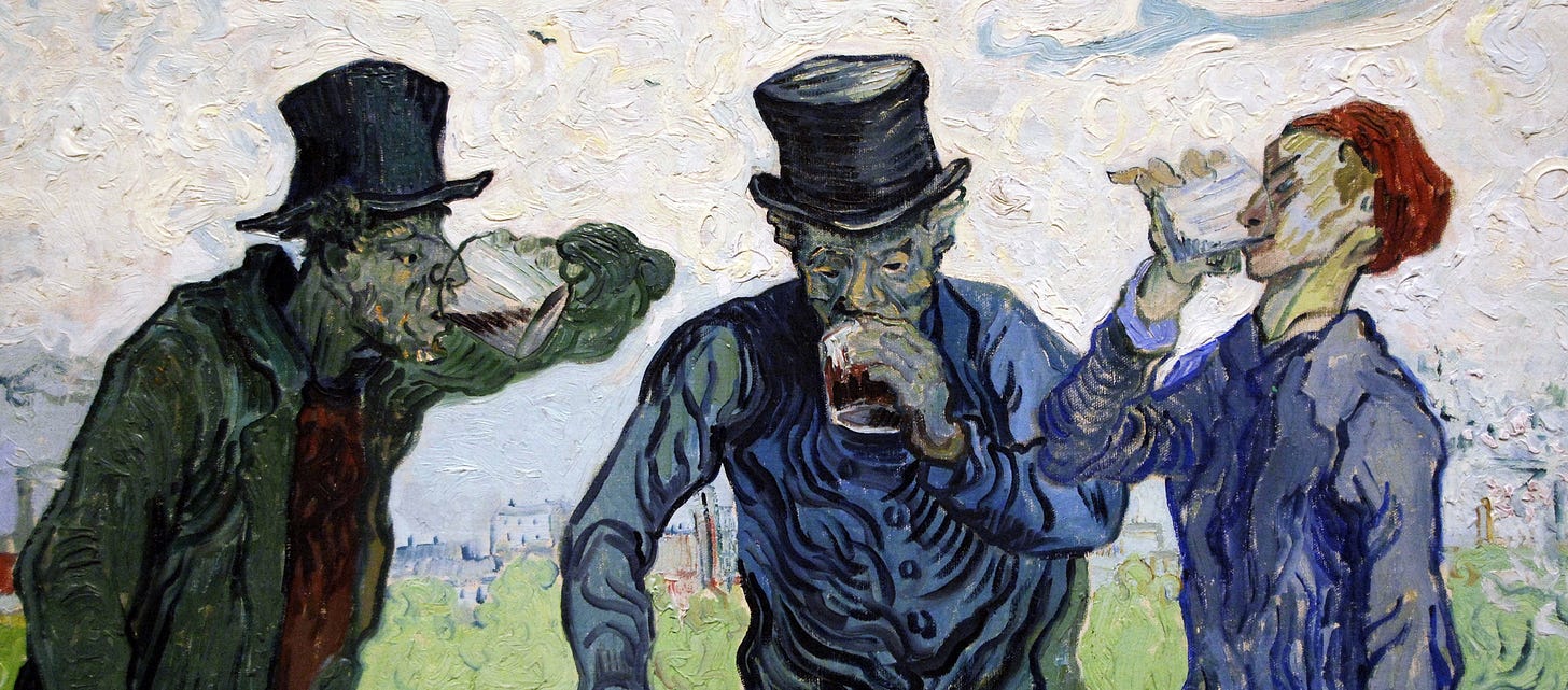 The Drinkers, by Vincent Van Gogh, 1890 The Drinkers, by Vincent Van Gogh, 1890