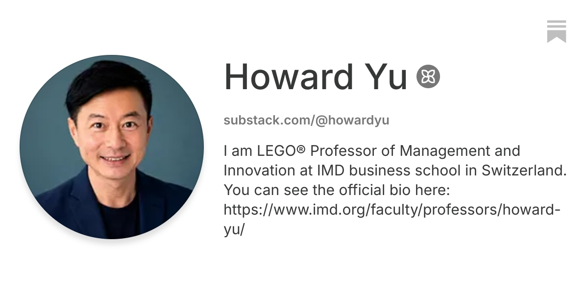 Howard Yu | Substack