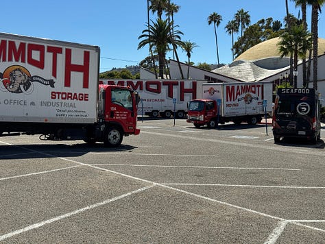 Hundreds of thousands of books arrive.