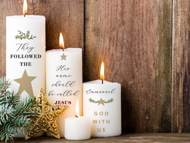 DIY Christmas Candles image 1