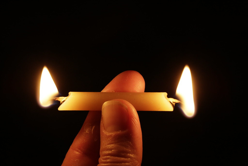 Burning the Candle at Both Ends | The first candle was too s… | Flickr