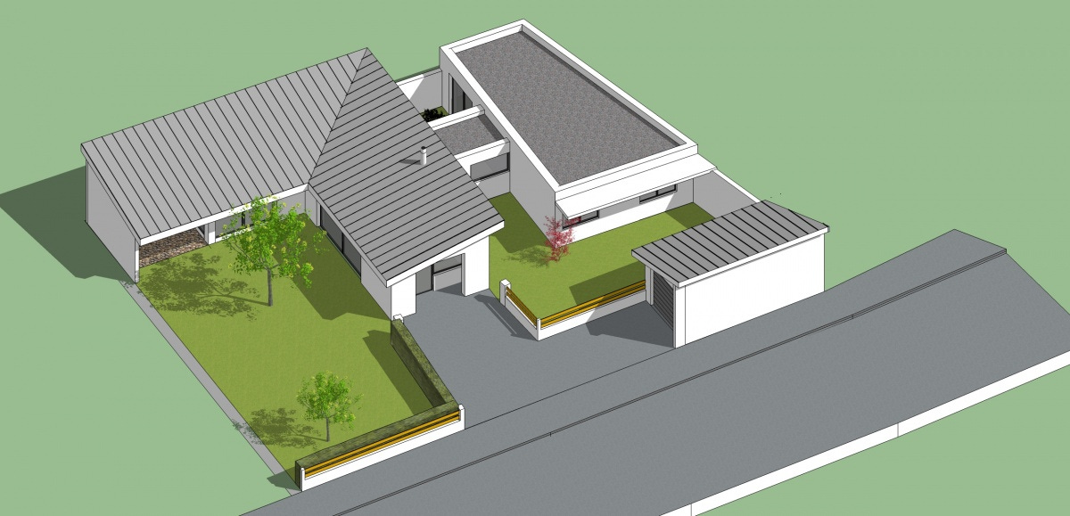 Extension d'une maison d'habitation à Sait jean de soudain : une  réalisation de Pascal CORSI ARCHITECTE