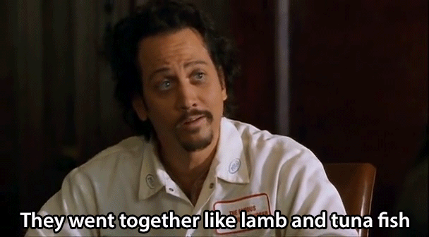 Rob Schneider friends lamb and tuna fish perfect match couple: elfa82
