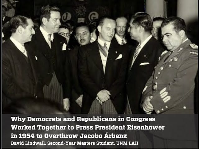 Why Democrats and Republicans Worked Together to Press Eisenhower in 1954 to Overthrow Jacobo Árbenz - YouTube Why Democrats and Republicans Worked Together to Press Eisenhower in 1954 to Overthrow Jacobo Árbenz - YouTube