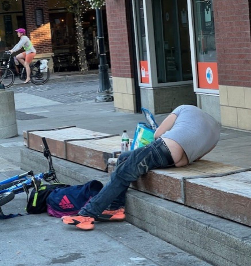 A person sleeping on a step
AI-generated content may be incorrect. A person sleeping on a step
AI-generated content may be incorrect.