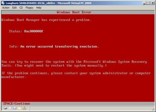 Red Screen Lognhorn