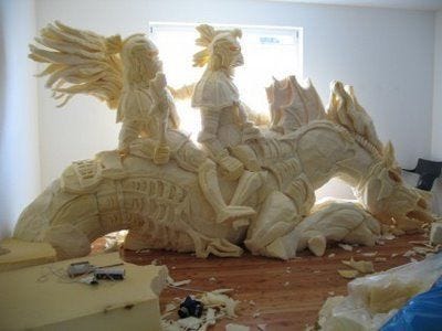 foam carving | Amazing Art of Foam Sculptures Animal Sculptures, Dragons, Outside Decorations, Cosplay Armor, Octopus Art, Image Fun foam carving | Amazing Art of Foam Sculptures Animal Sculptures, Dragons, Outside Decorations, Cosplay Armor, Octopus Art, Image Fun