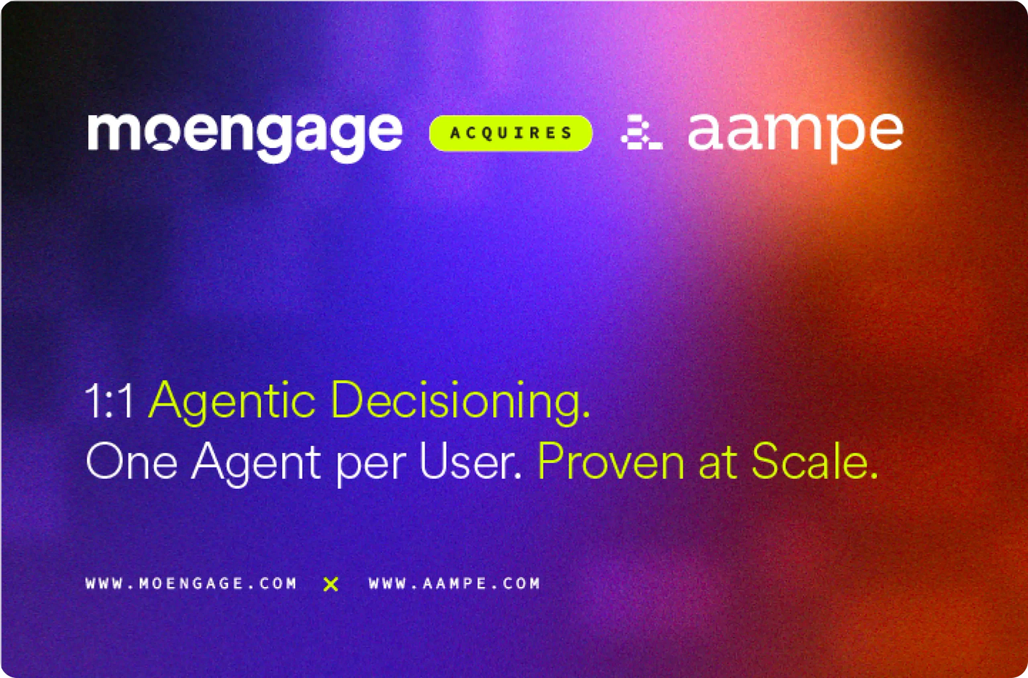 MoEngage Acquires Aampe to Build the Agentic CEP, Powered by 1:1 Agentic  Decisioning | MoEngage