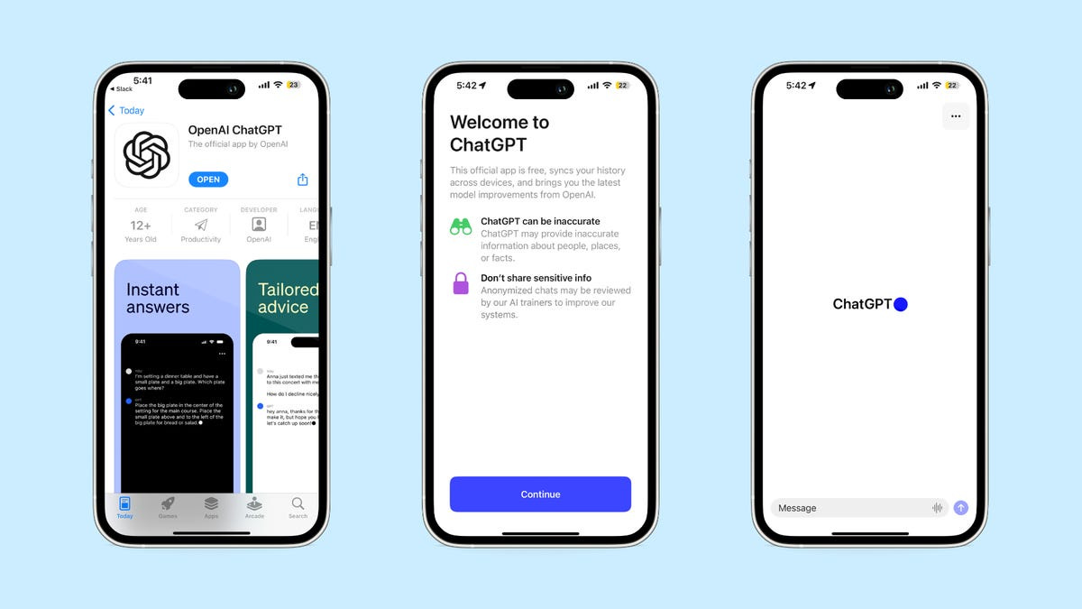 ChatGPT Comes to Your iPhone With OpenAI's New iOS App - CNET