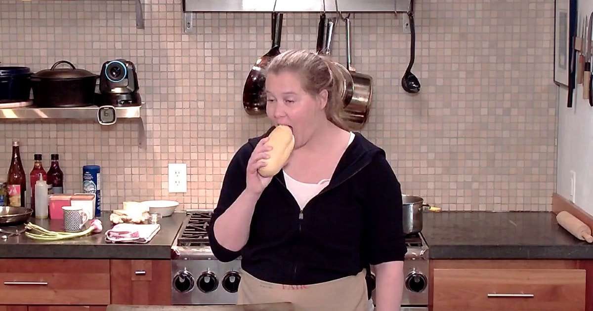 Amy Schumer (and Son Gene!) Make Her Ultimate Late-Night Snack In Preview of Her New Cooking Show Amy Schumer (and Son Gene!) Make Her Ultimate Late-Night Snack In Preview of Her New Cooking Show
