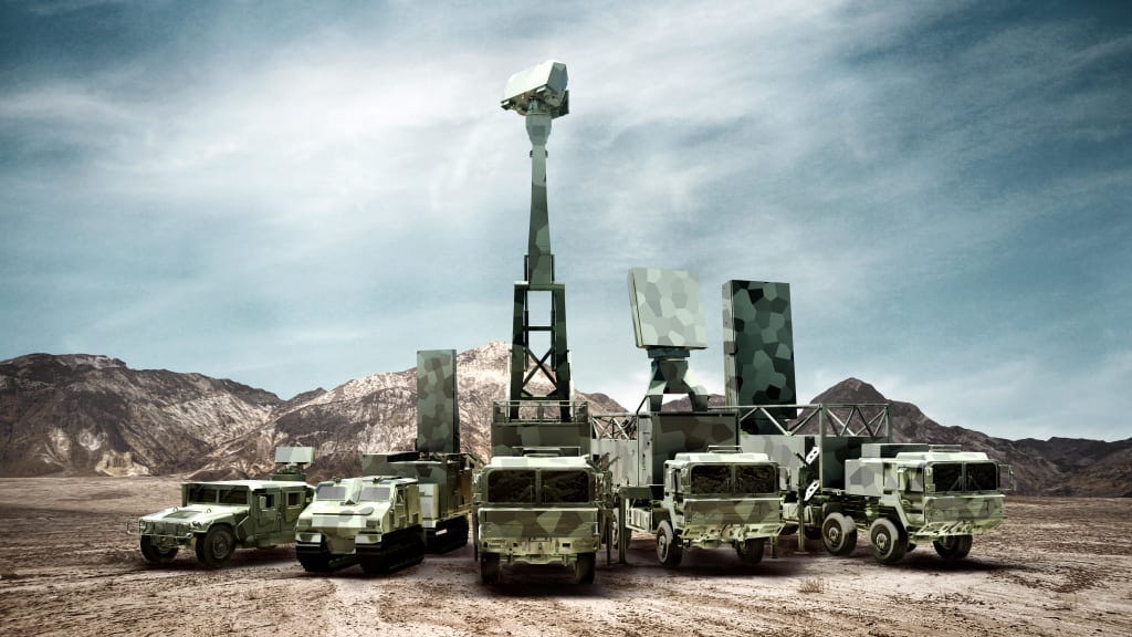 Saab Giraffe radar system deployed