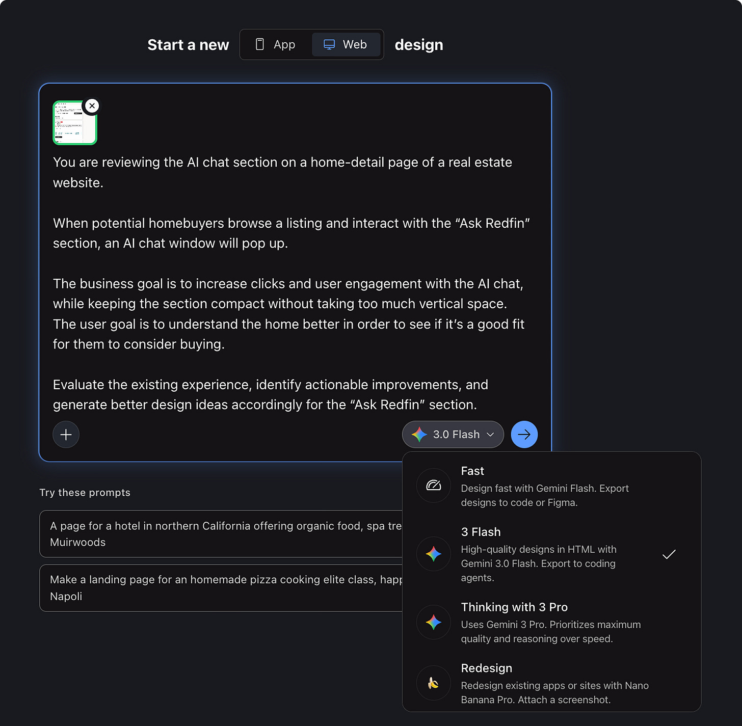 How to use Stitch to ideate designs - by Xinran Ma