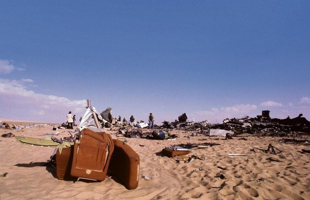 שרידי המטוס מטיסת 114