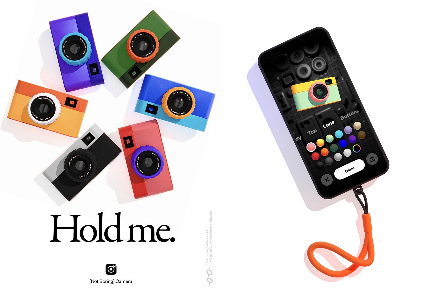 Marketing poster of a camera app as an homage to an old Apple ad, and a mockup of the camera app Marketing poster of a camera app as an homage to an old Apple ad, and a mockup of the camera app