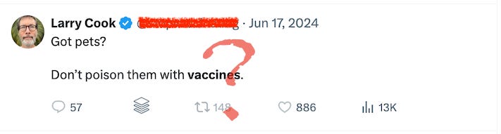 Ignore anti-vaccine influencers and get your pets vaccinated if you want to keep them safe and healthy. Ignore anti-vaccine influencers and get your pets vaccinated if you want to keep them safe and healthy.