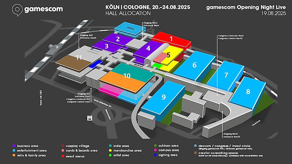 Hall plan | gamescom