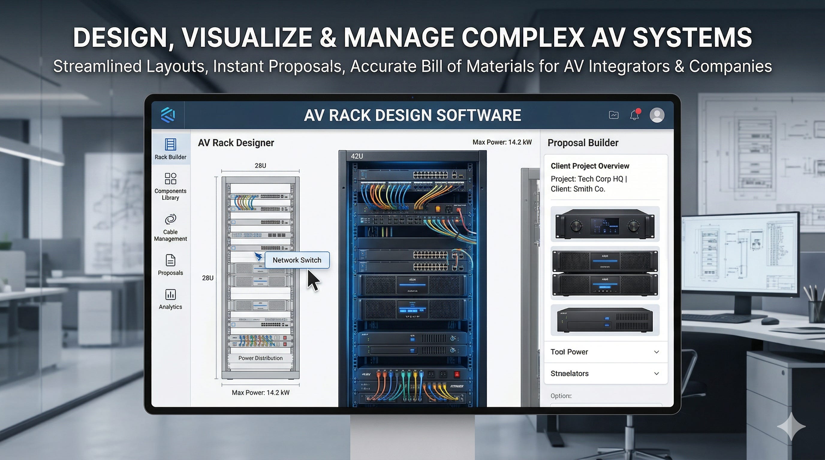 AV Rack Design Software for AV Integrators and AV Companies Managing ...