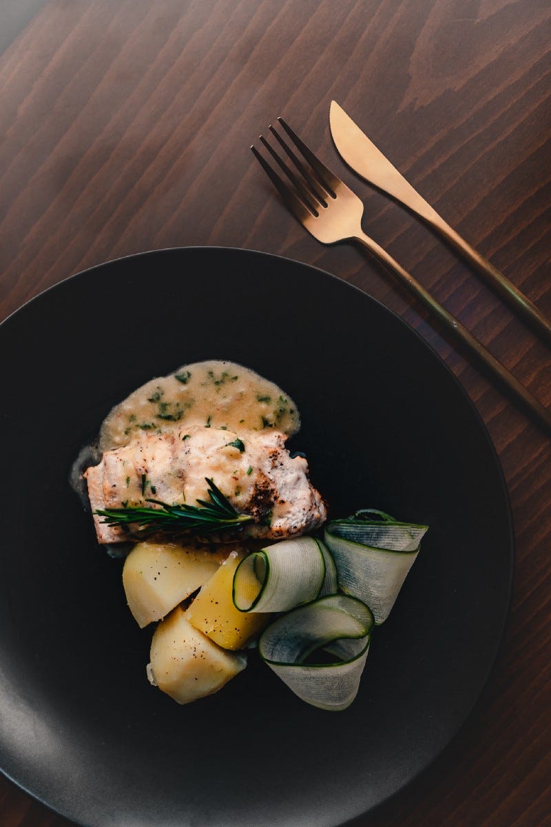classy fish dinner