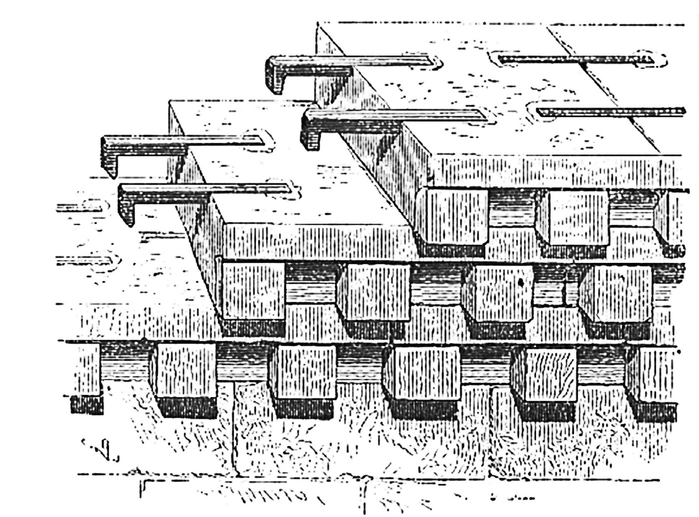 Steel structure architecture Notre Dame 1160