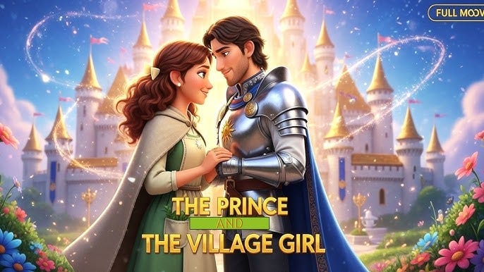 THE PRINCE AND THE VILLAGE GIRL, Teen stories, Fairytale bedtime stories.
