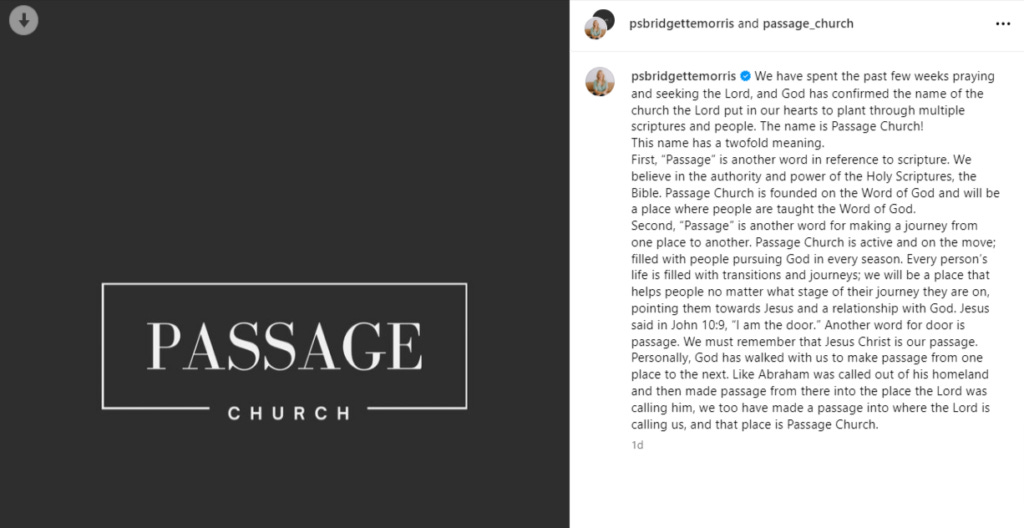 James Morris Announces New Church Plant Name, Is Expected to Draw Hundreds Away from Disgraced Father’s Church