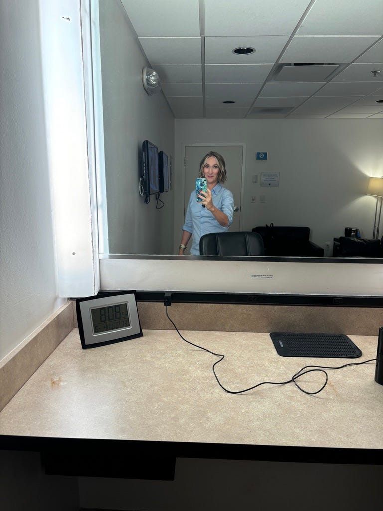 in the green room