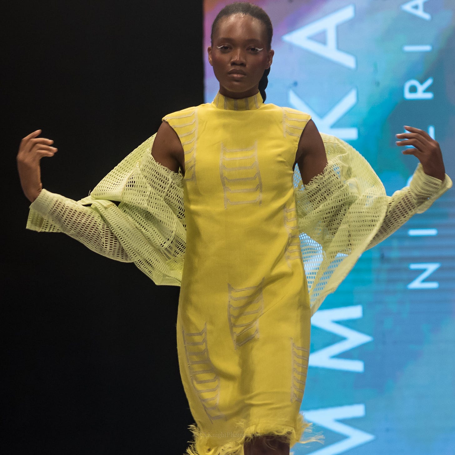 Designer Emmy Kasbit, during Lagos Fashion week 2021 at The Federal Palace Hotel, Victoria-Island, Photography by CkKnightPhoto
