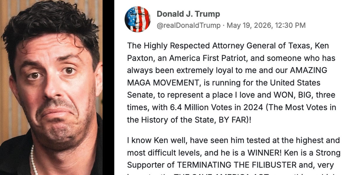 Trump Humiliates John Cornyn With Paxton Endorsement