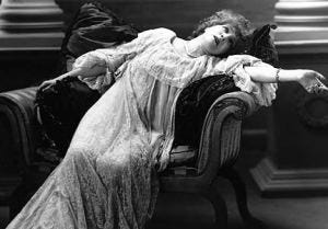 fainting victorian lady