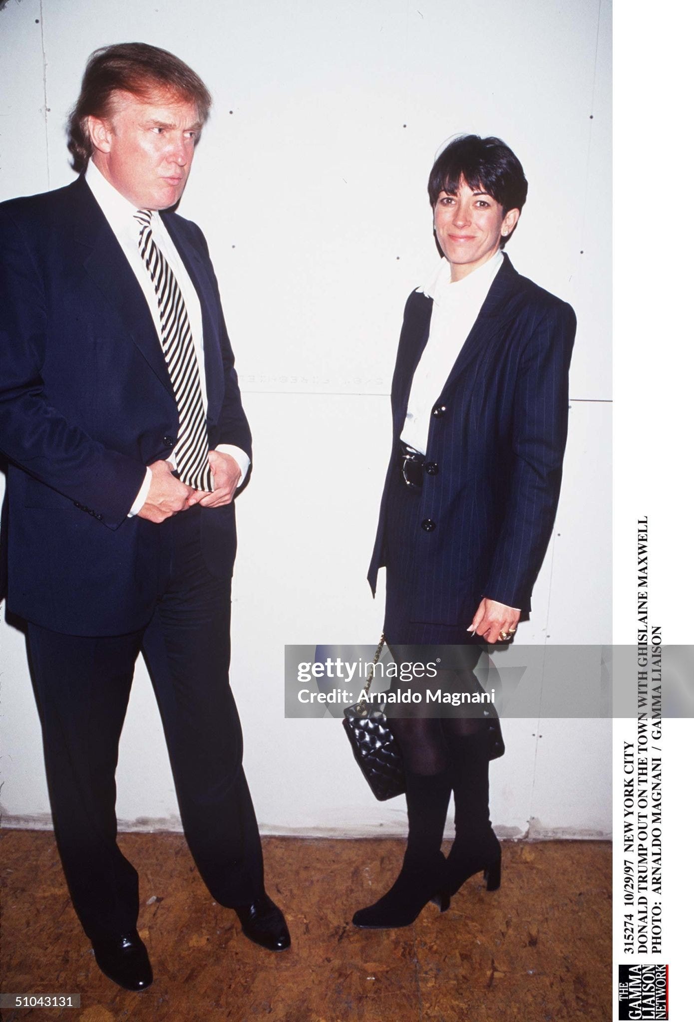 Donald Trump Out On The Town With Ghislaine Maxwell Photo: Arnaldo Mag