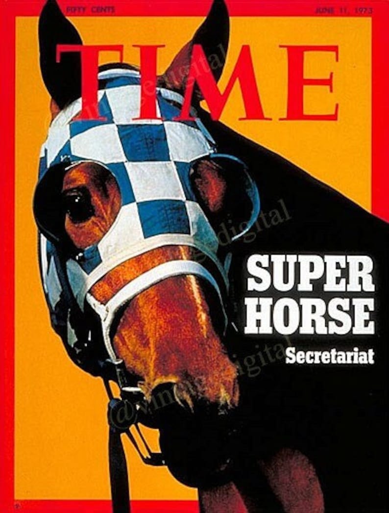 Digital ImageTime Magazine 1973 of Secretariat