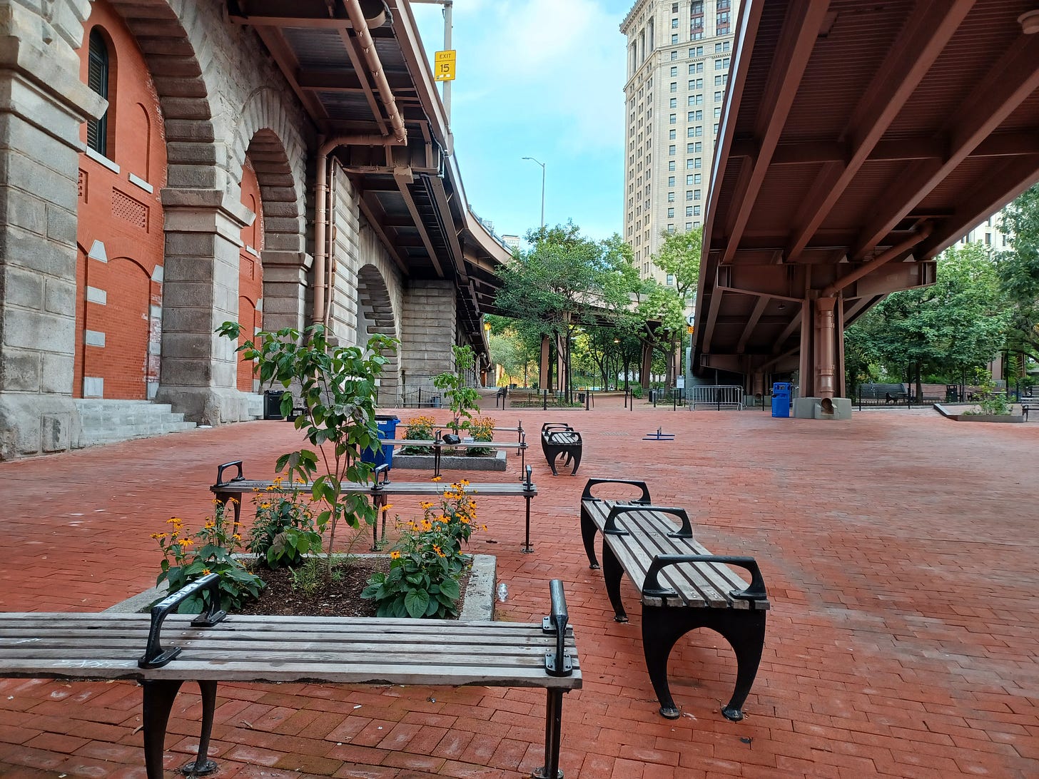 "The Arches," under the Brooklyn Bridge, July 23, 2025