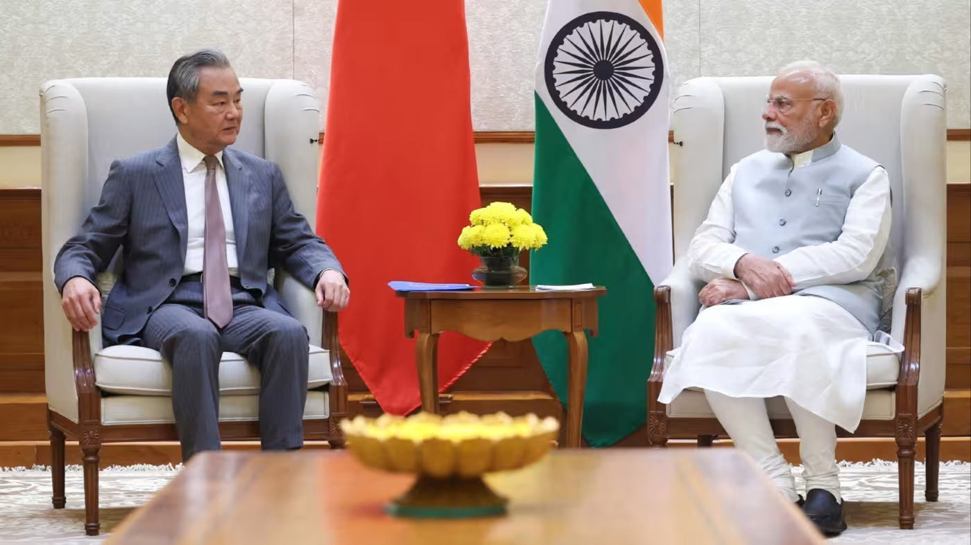 Indian PM Narendra Modi and Chinese foreign minister Wang Yi in New Delhi earlier this month. Photo: India’s Press Information Bureau/Handout/Reuters Indian PM Narendra Modi and Chinese foreign minister Wang Yi in New Delhi earlier this month. Photo: India’s Press Information Bureau/Handout/Reuters