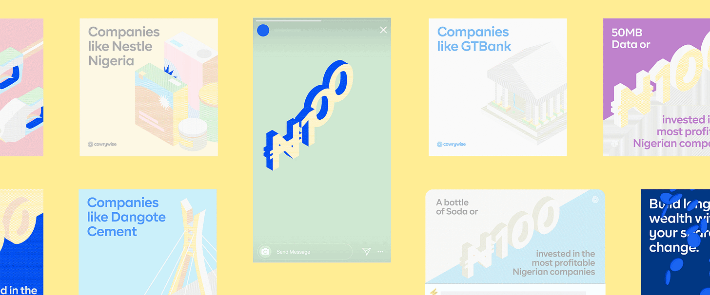 Cowrywise brand identity by Da Design Studio